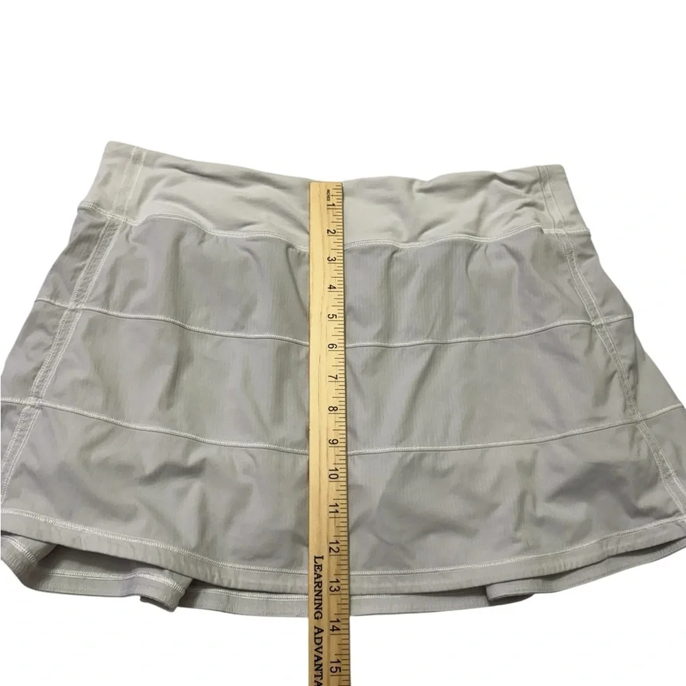 Lululemon White Pace Rival Skirt